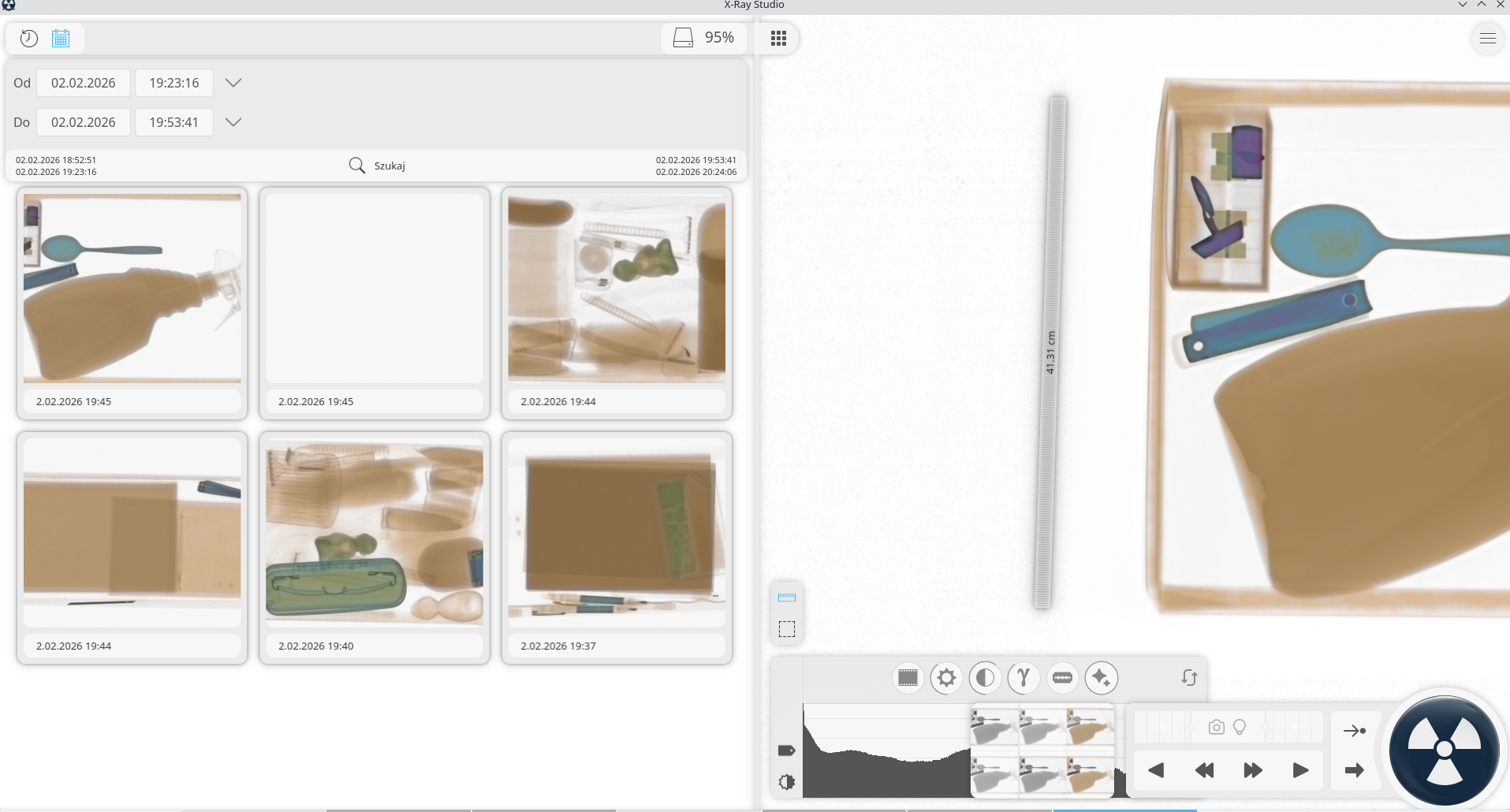 Next archive and search interface